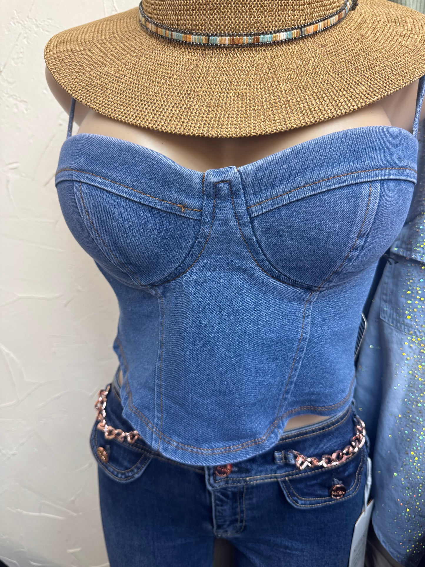 Denim top