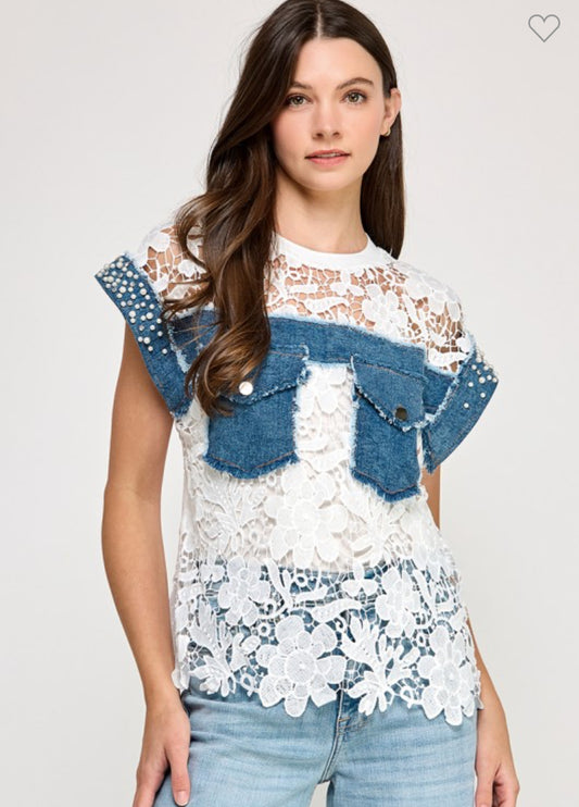 Blusa encaje